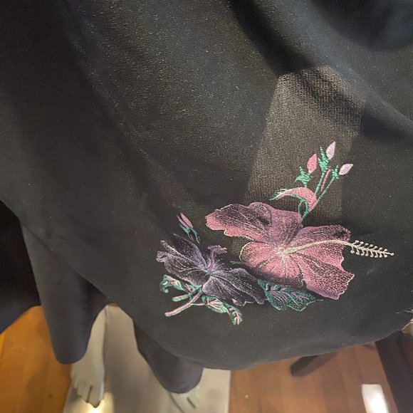 Beautiful 1970s Boho Hippie Dress With Flowers M-L - Picture 4 of 4